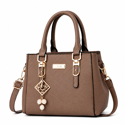 Bolso Tote de Piel Sintética con Herrajes Dorados para Mujer
